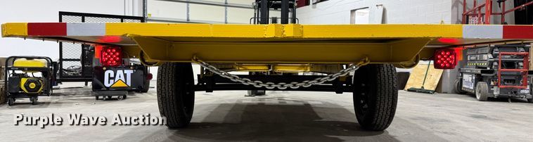 image for item LH9404 Shop built  tilt deck utility trailer