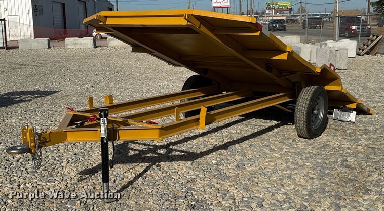 image for item LH9404 Shop built  tilt deck utility trailer