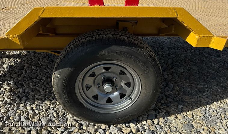 image for item LH9404 Shop built  tilt deck utility trailer