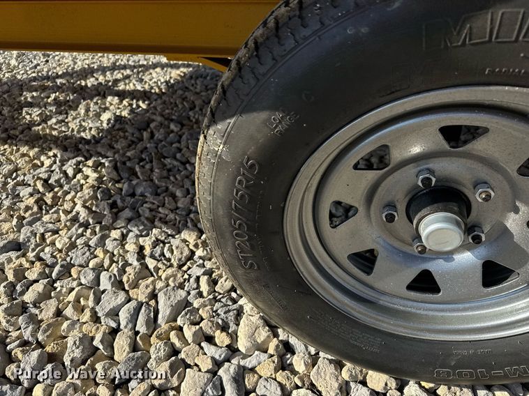 image for item LH9404 Shop built  tilt deck utility trailer