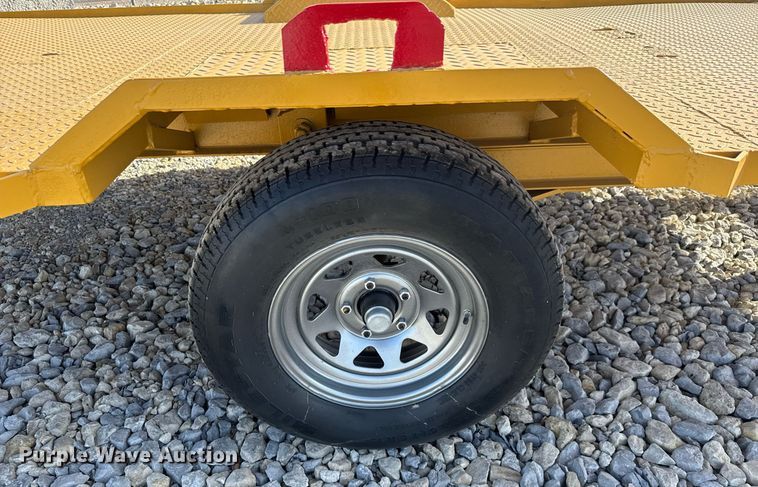 image for item LH9404 Shop built  tilt deck utility trailer