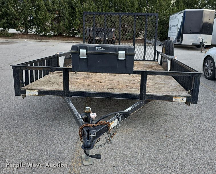 image for item LX9023 2014 Red Oak Finish Line utility trailer