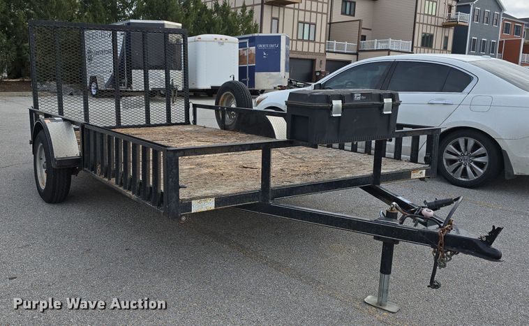 image for item LX9023 2014 Red Oak Finish Line utility trailer