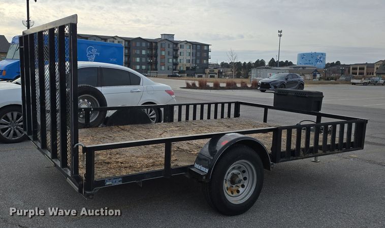 image for item LX9023 2014 Red Oak Finish Line utility trailer