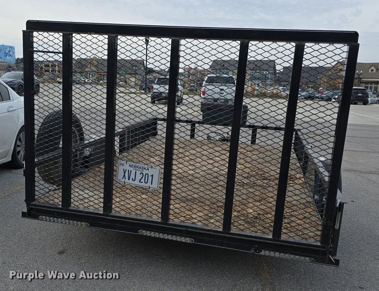 image for item LX9023 2014 Red Oak Finish Line utility trailer