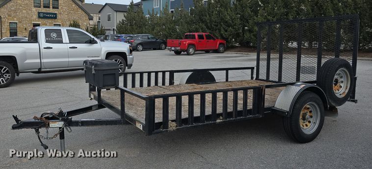 image for item LX9023 2014 Red Oak Finish Line utility trailer