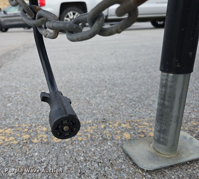 image for item LX9023 2014 Red Oak Finish Line utility trailer