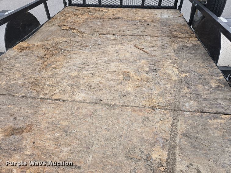 image for item LX9023 2014 Red Oak Finish Line utility trailer