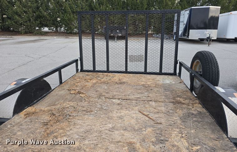 image for item LX9023 2014 Red Oak Finish Line utility trailer