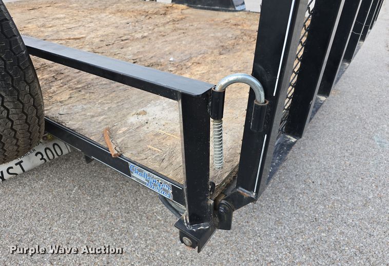 image for item LX9023 2014 Red Oak Finish Line utility trailer