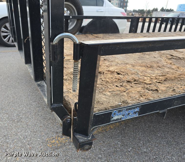 image for item LX9023 2014 Red Oak Finish Line utility trailer