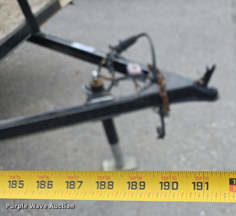 image for item LX9023 2014 Red Oak Finish Line utility trailer