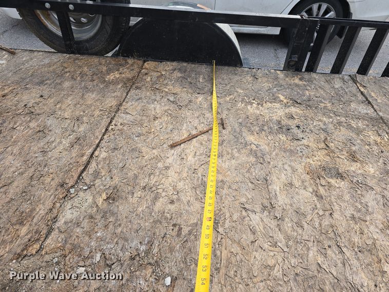 image for item LX9023 2014 Red Oak Finish Line utility trailer