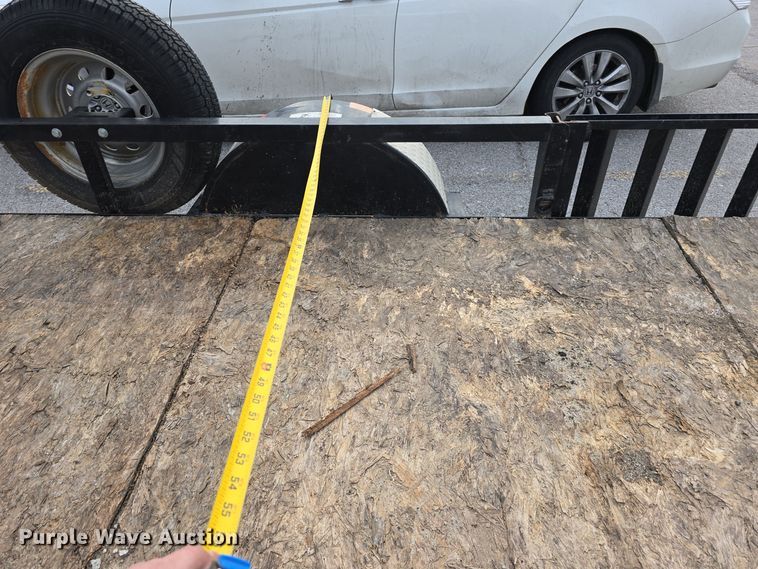 image for item LX9023 2014 Red Oak Finish Line utility trailer