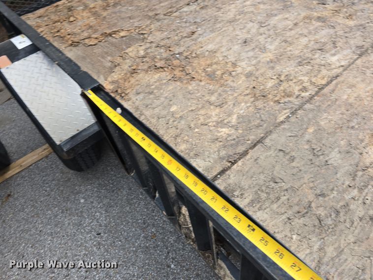 image for item LX9023 2014 Red Oak Finish Line utility trailer