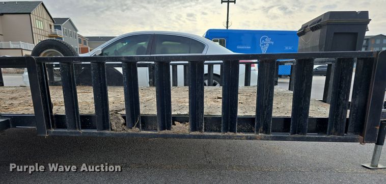 image for item LX9023 2014 Red Oak Finish Line utility trailer