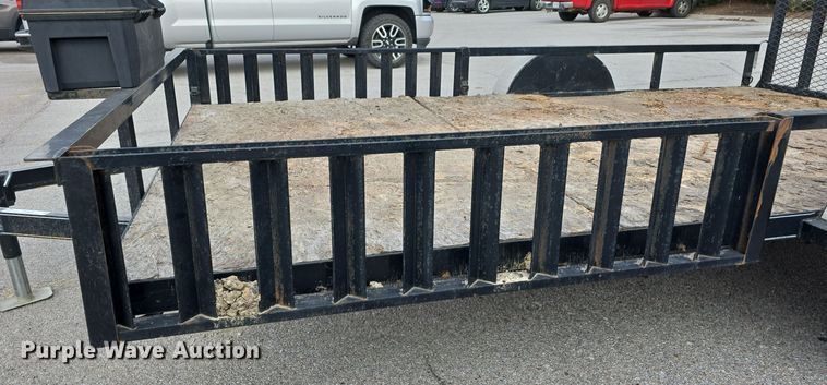 image for item LX9023 2014 Red Oak Finish Line utility trailer