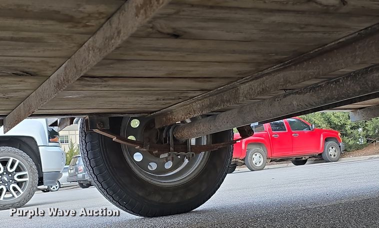 image for item LX9023 2014 Red Oak Finish Line utility trailer