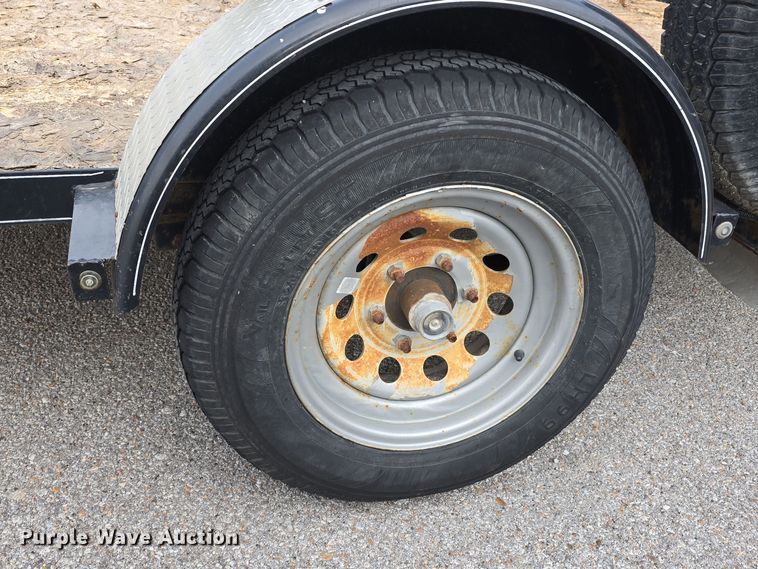 image for item LX9023 2014 Red Oak Finish Line utility trailer