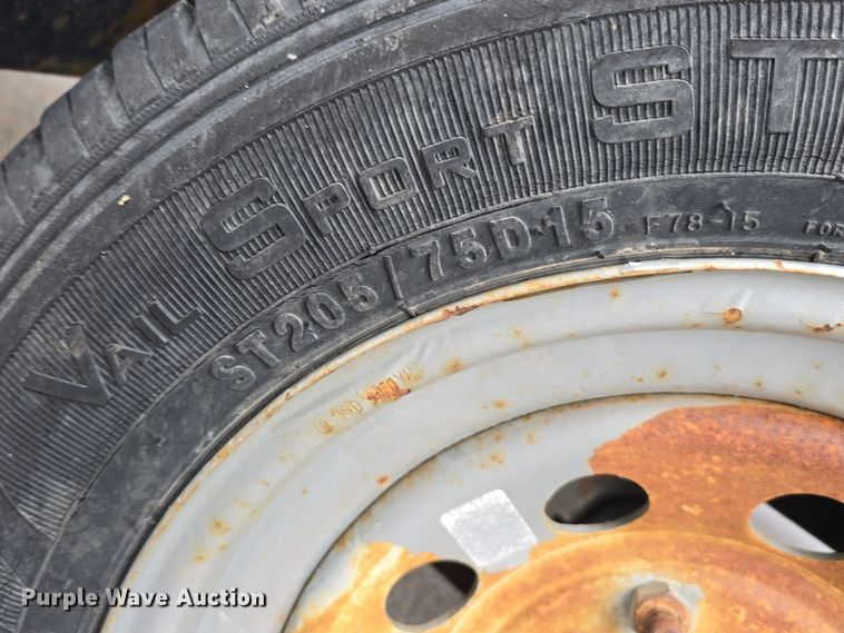 image for item LX9023 2014 Red Oak Finish Line utility trailer