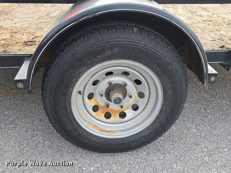 image for item LX9023 2014 Red Oak Finish Line utility trailer