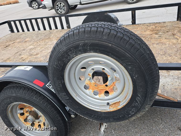 image for item LX9023 2014 Red Oak Finish Line utility trailer