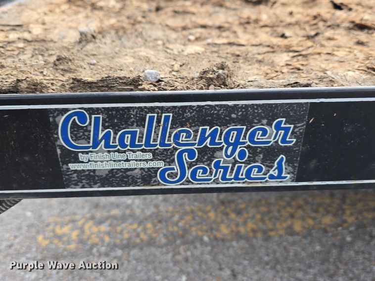 image for item LX9023 2014 Red Oak Finish Line utility trailer