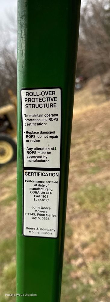 image for item OG9786 2000 John Deere  3235B reel mower