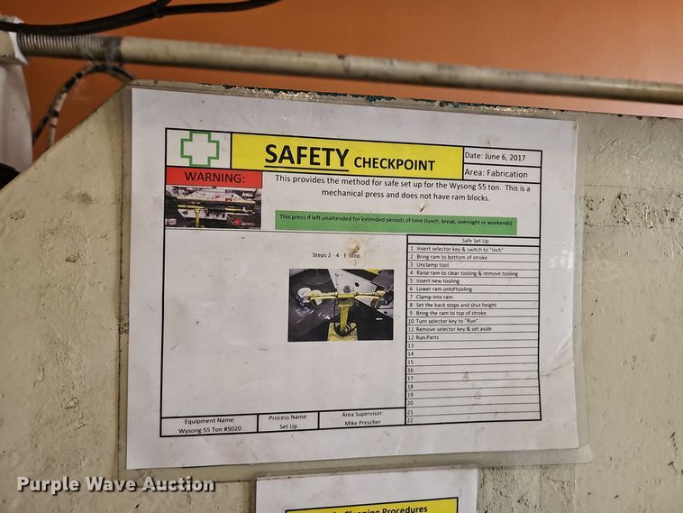 image for item OJ9334 Wysong 55-6  press brake