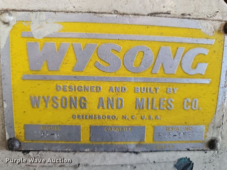 image for item OJ9334 Wysong 55-6  press brake