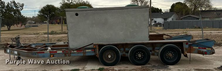 image for item DP6070 2001 Belshe T-18 equipment trailer