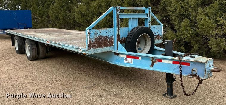 image for item DP6071 1993 Shop built flatbed trailer
