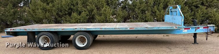 image for item DP6071 1993 Shop built flatbed trailer