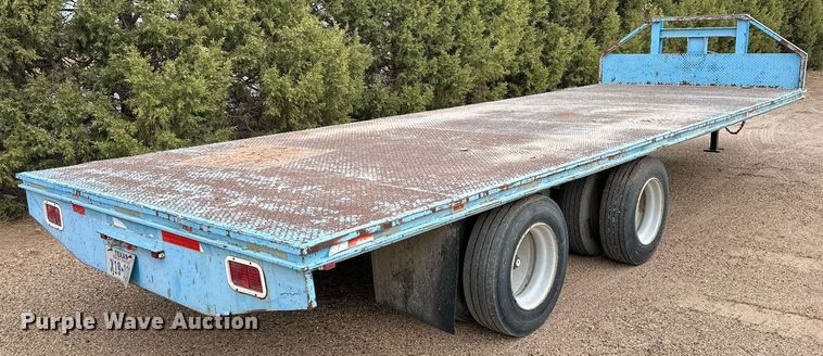 image for item DP6071 1993 Shop built flatbed trailer