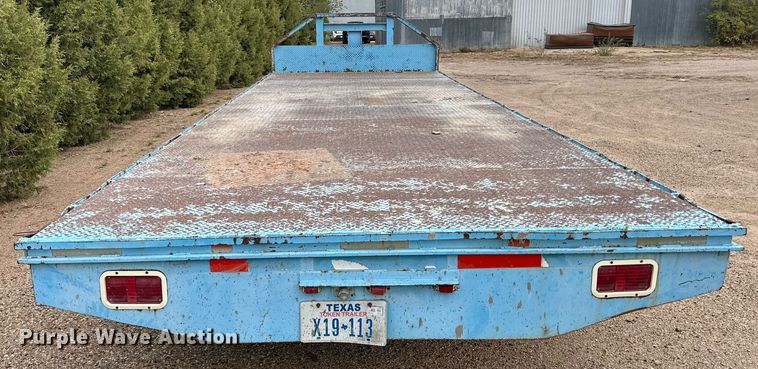 image for item DP6071 1993 Shop built flatbed trailer