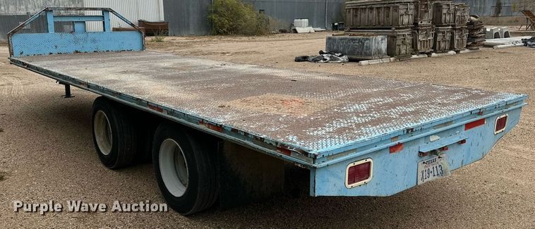 image for item DP6071 1993 Shop built flatbed trailer
