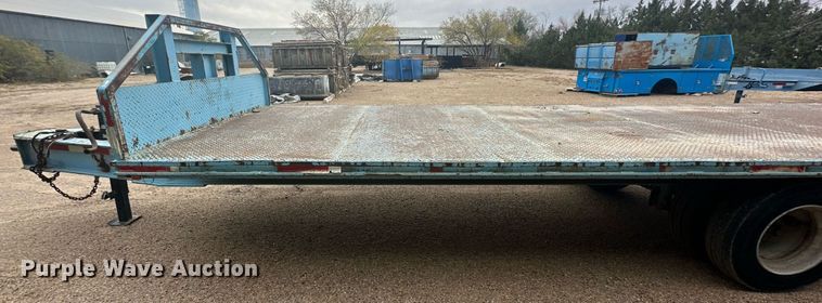 image for item DP6071 1993 Shop built flatbed trailer