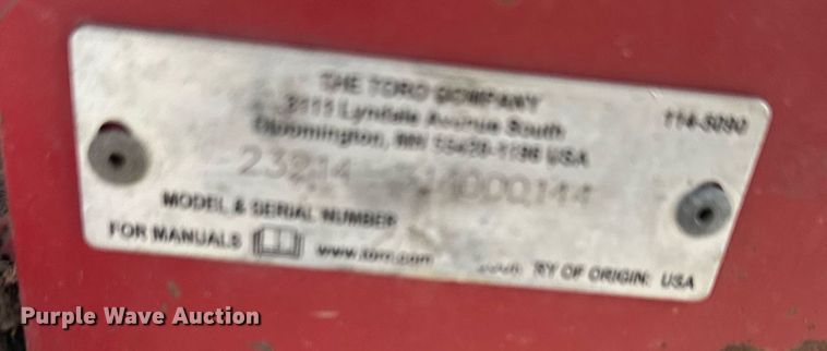 image for item DQ6551 2014 Toro Ingelli-Sweep stump grinder