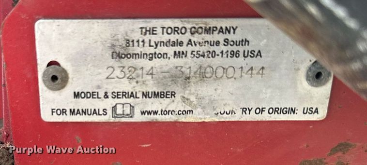 image for item DQ6551 2014 Toro Ingelli-Sweep stump grinder