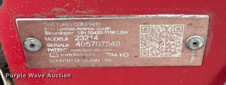 image for item DQ6552 2019 Toro STX-38 stump grinder