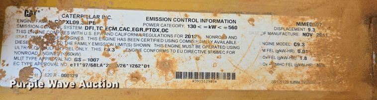 image for item DT5402 2012 Caterpillar 336E excavator