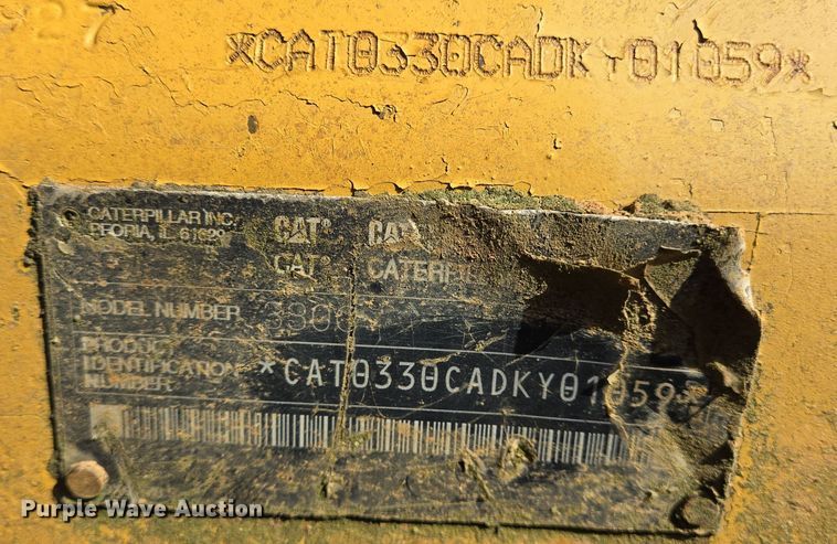 image for item DT5405 2003 Caterpillar 330C excavator