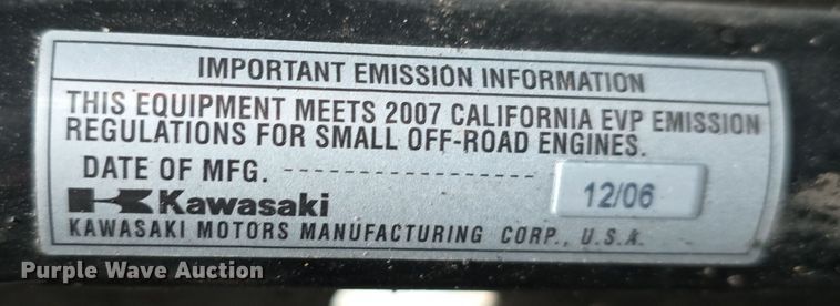 image for item DW3042 2007 Kawasaki 3010 Mule utility vehicle