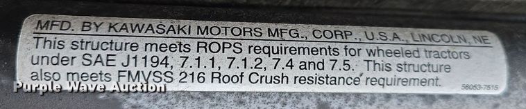 image for item DW3042 2007 Kawasaki 3010 Mule utility vehicle