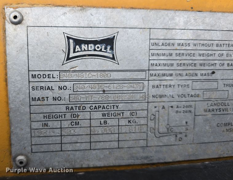 image for item DW3044 Landoll B40-IC forklift