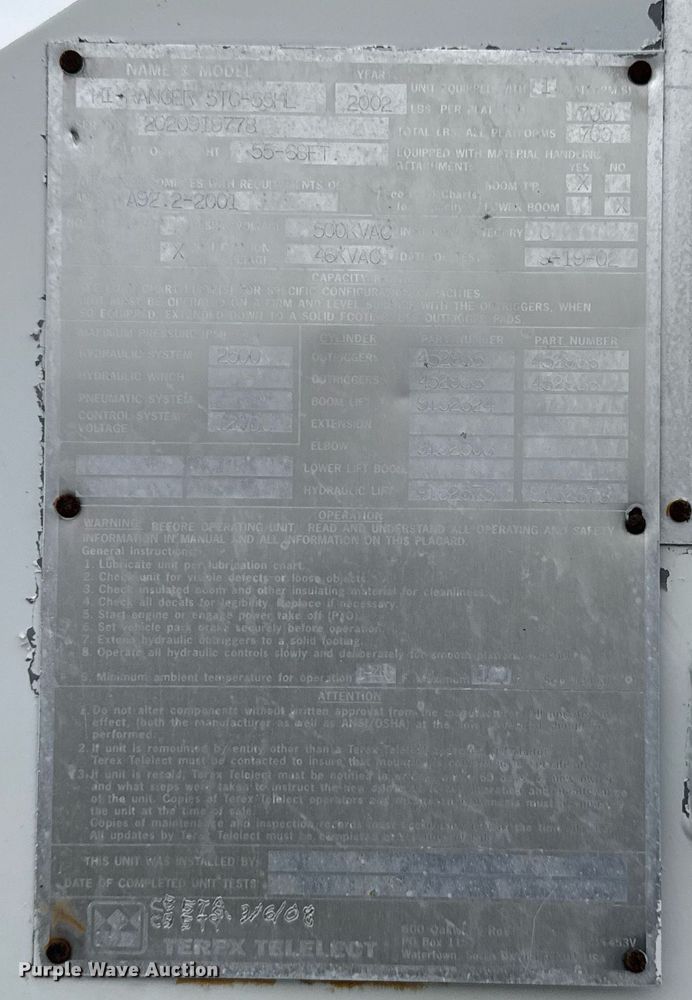 image for item EG2329 2003 Sterling bucket truck