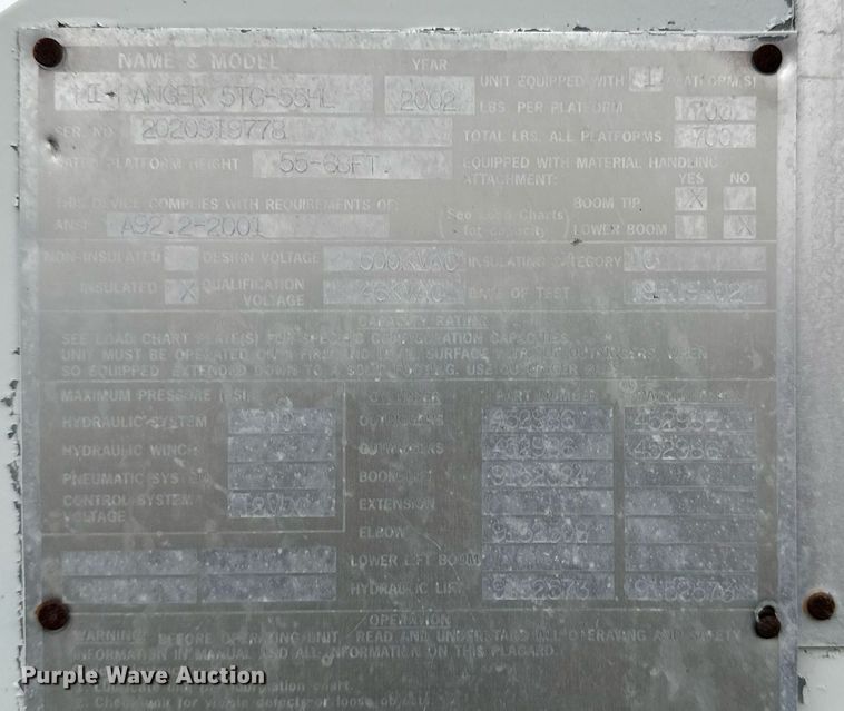 image for item EG2329 2003 Sterling bucket truck