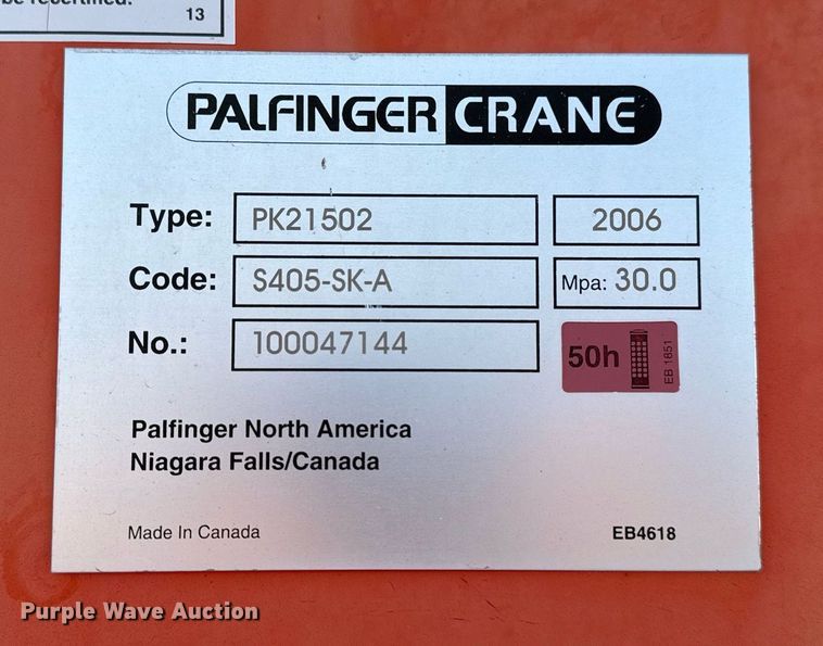 image for item EG2357 2007 Freightliner Business Class M2 crane truck