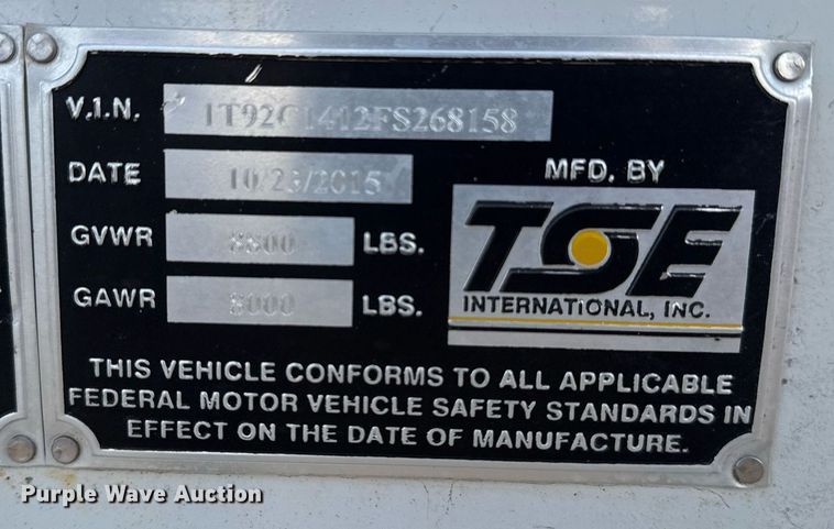 image for item EG2358 2015 TSE International UP85BD underground puller