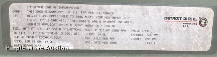 image for item EG2366 2005 Freightliner FLD vacuum truck